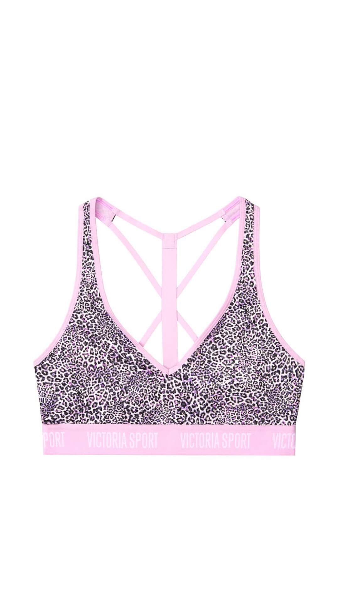 Victoria Secret PINK Leopard Print sports bra size small great